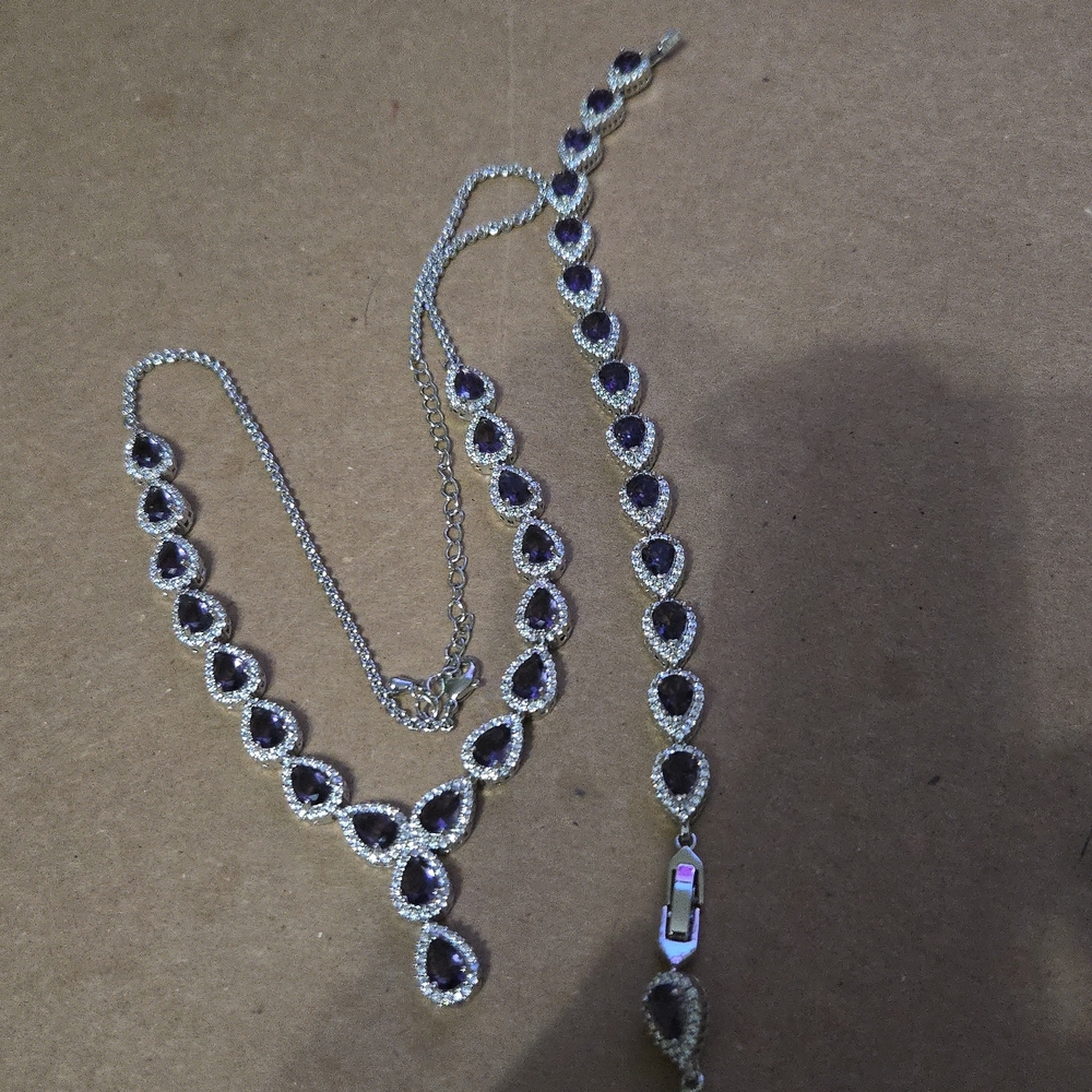 Belled Bundle Sparkling Crystal Statement Necklac… - image 2